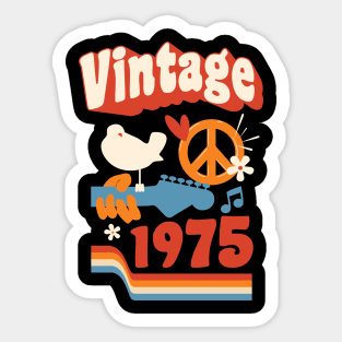 Vintage 1975 - Woodstock Style Sticker